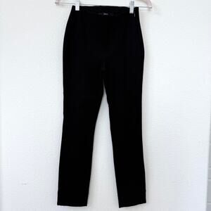 Quince Ponte Slim Pull On Pant Black XS Stretch Minimalist Officecore Capsule